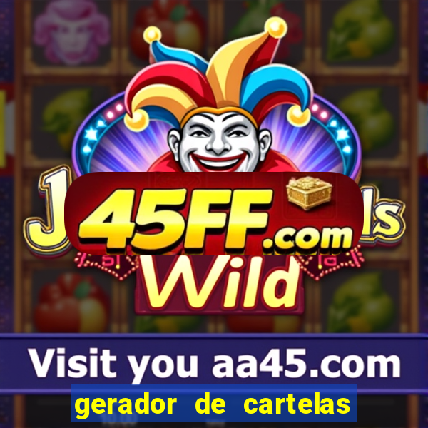 gerador de cartelas de bingo 1 a 99